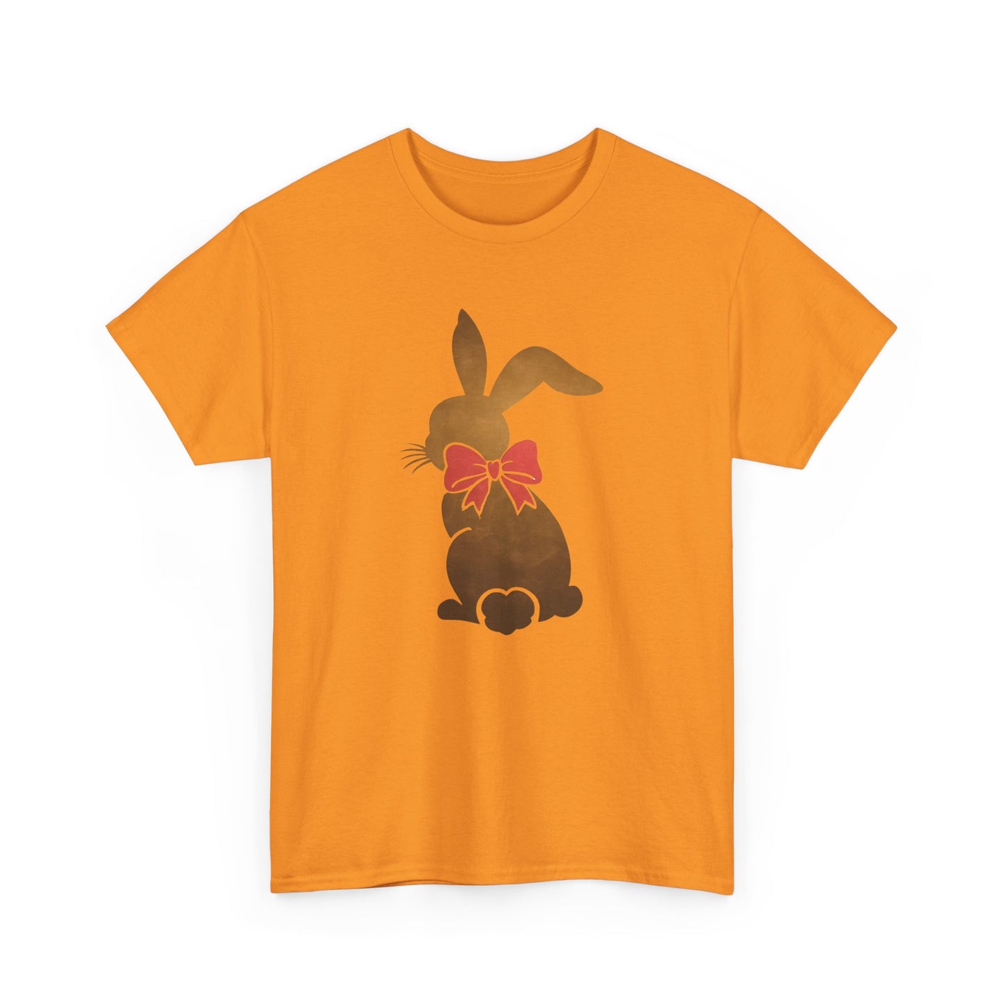 Cute Rabbit Bow Graphic - Heavy Cotton T-Shirt