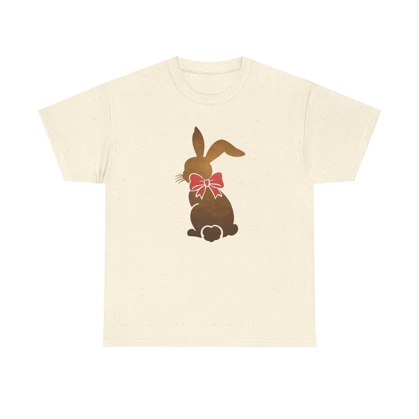 Cute Rabbit Bow Graphic - Heavy Cotton T-Shirt