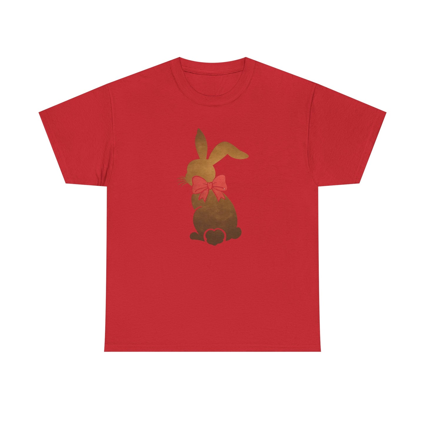 Cute Rabbit Bow Graphic - Heavy Cotton T-Shirt