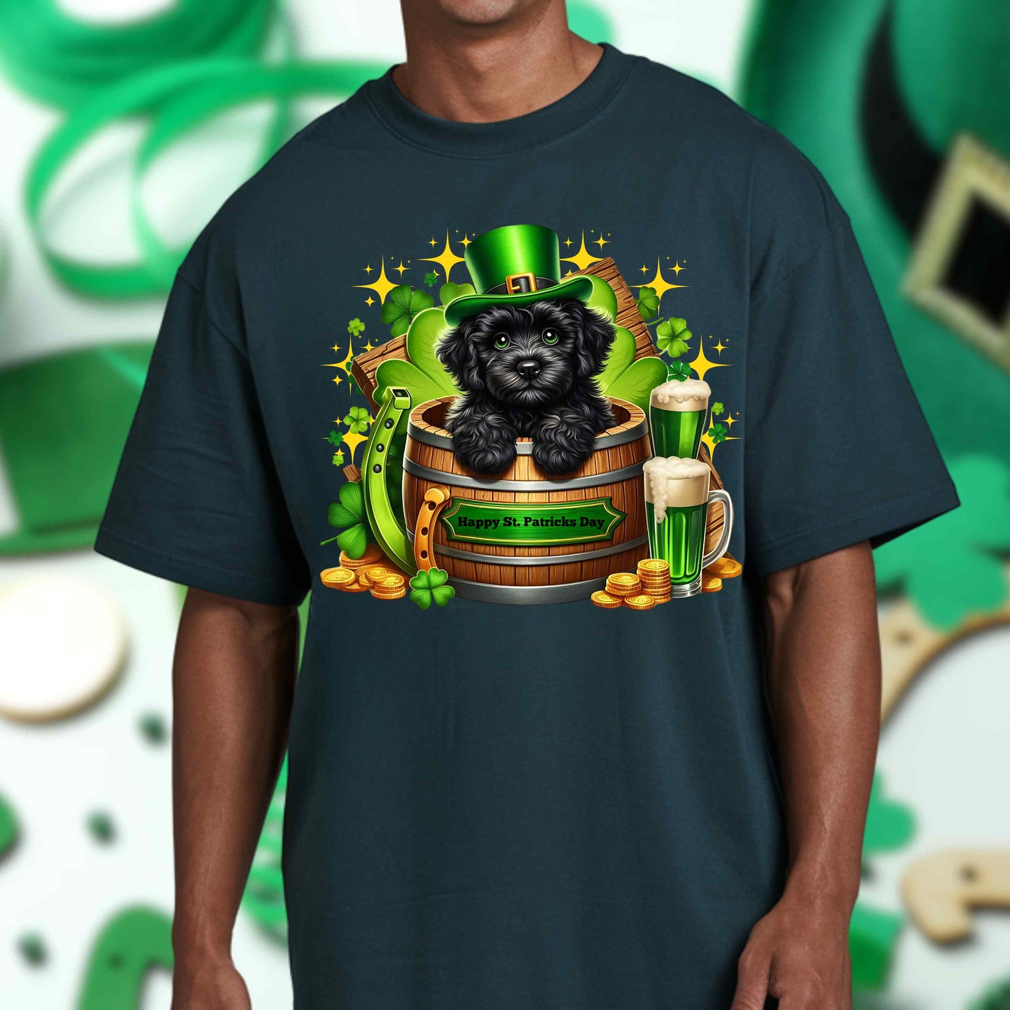 Lucky Dog - Heavy Cotton | St. Patrick's Day T-Shirt