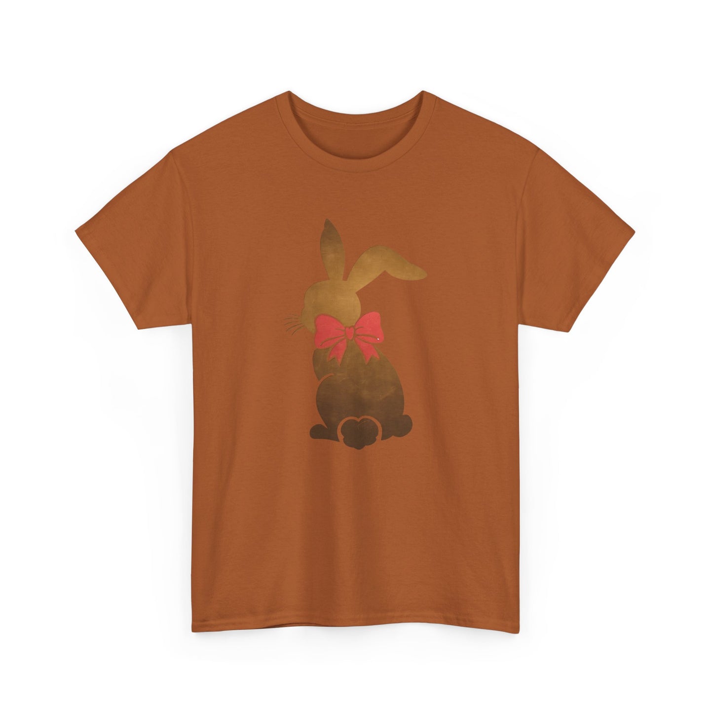 Cute Rabbit Bow Graphic - Heavy Cotton T-Shirt